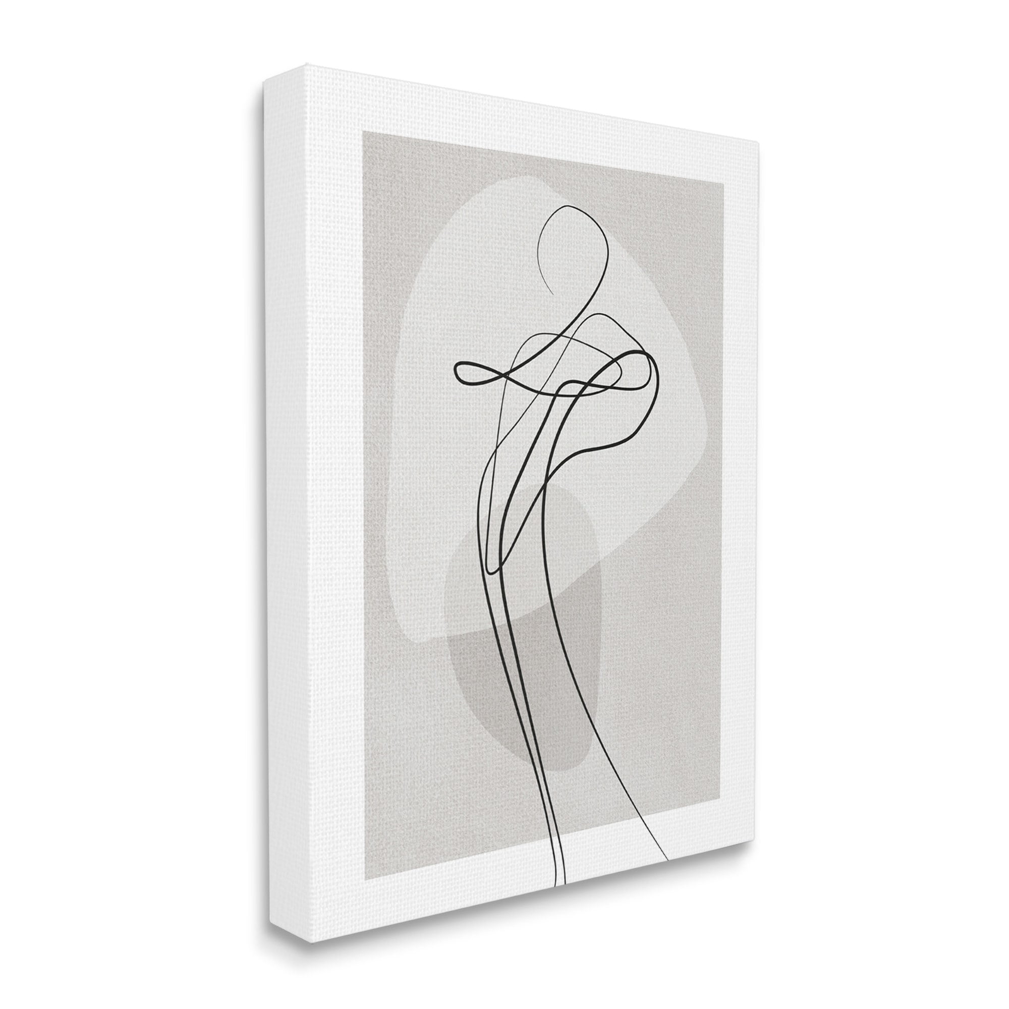 Stupell Industries Fluid Human Form Abstract Bold Linework,24 x 30,Designed by Design Fabrikken