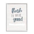 thumbnail image 1 of Stupell Industries Flush It Real Good Bathroom Toilet Paper Humor Country Painting White framed Art Print Wall Art, 11 x 14, Design by Natalie Carpentieri, 1 of 7