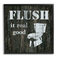 thumbnail image 1 of Stupell Industries Flush It Real Good Phrase Vintage Rustic Toilet, 24 x 24, Design by Carol Robinson, 1 of 7