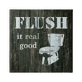 thumbnail image 1 of Stupell Industries Flush It Real Good Phrase Vintage Rustic Toilet, 36 x 36, Design by Carol Robinson, 1 of 6