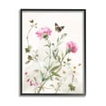 thumbnail image 1 of Stupell Industries Fluttering Butterfly Garden Blooms Graphic Art Black Framed Art Print Wall Art, Design by Nina Blue, 1 of 7