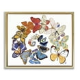 thumbnail image 1 of Stupell Industries Fly Away Butterflies Animals Painting Gold Floater Framed Canvas Art Print Wall Art, 31 x 25, 1 of 2