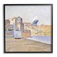 thumbnail image 1 of Stupell Industries Flying Crane Bird European Coastal Seaport Pointillism Painting, 17 x 30, Design by Steve Hunziker, 1 of 5