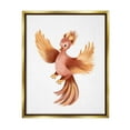 thumbnail image 1 of Stupell Industries Flying Phoenix Bird Mythology Fantasy Creature Illustration Painting Metallic Gold Floating Framed Canvas Print Wall Art, Design by Studio Q, 1 of 5