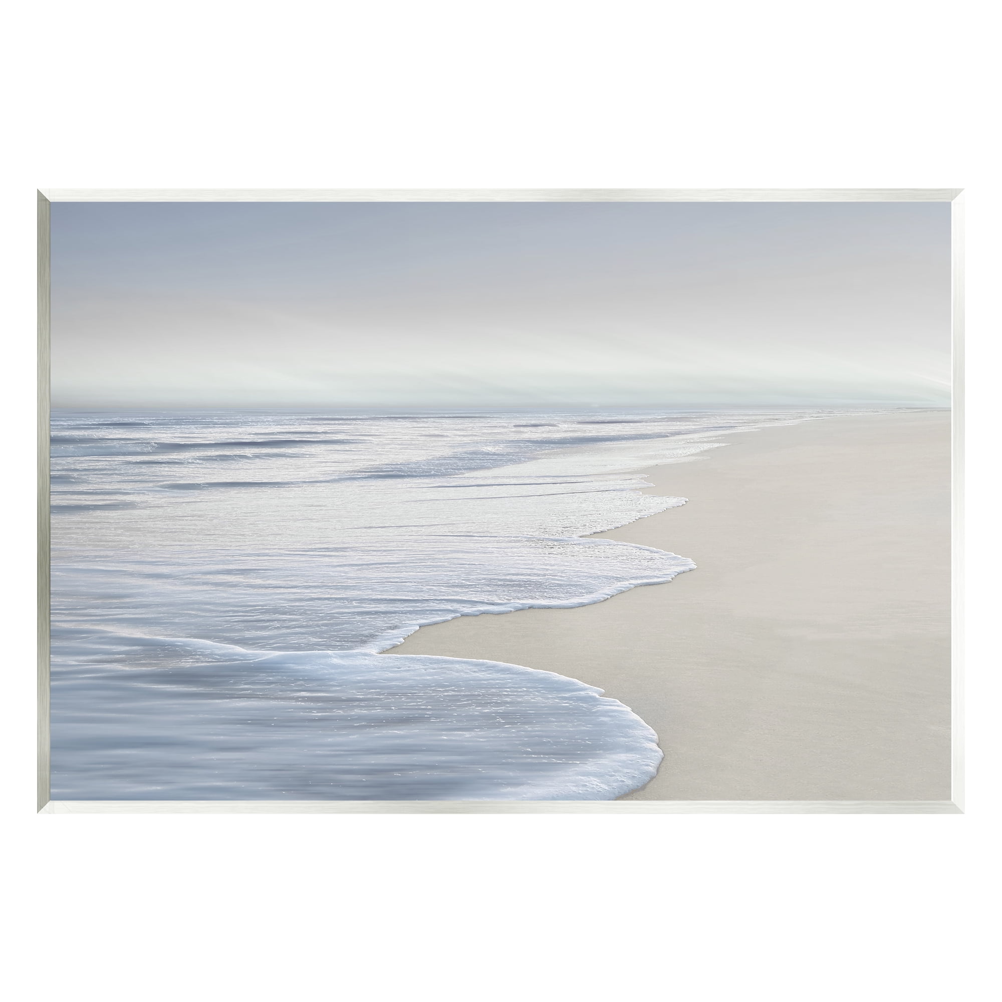 Stupell Industries Foamy Beach Waves Nature Photography Unframed Art Print Wall Art, 15 x 10