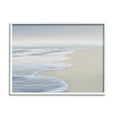 thumbnail image 1 of Stupell Industries Foamy Beach Waves Nature Photography White Framed Art Print Wall Art, 20 x 16, 1 of 8