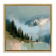 thumbnail image 1 of Stupell Industries Transitional Fog On The Mountains Gold Floating Frame Canvas Art, 25 x 25, by Kim Curinga, 1 of 8