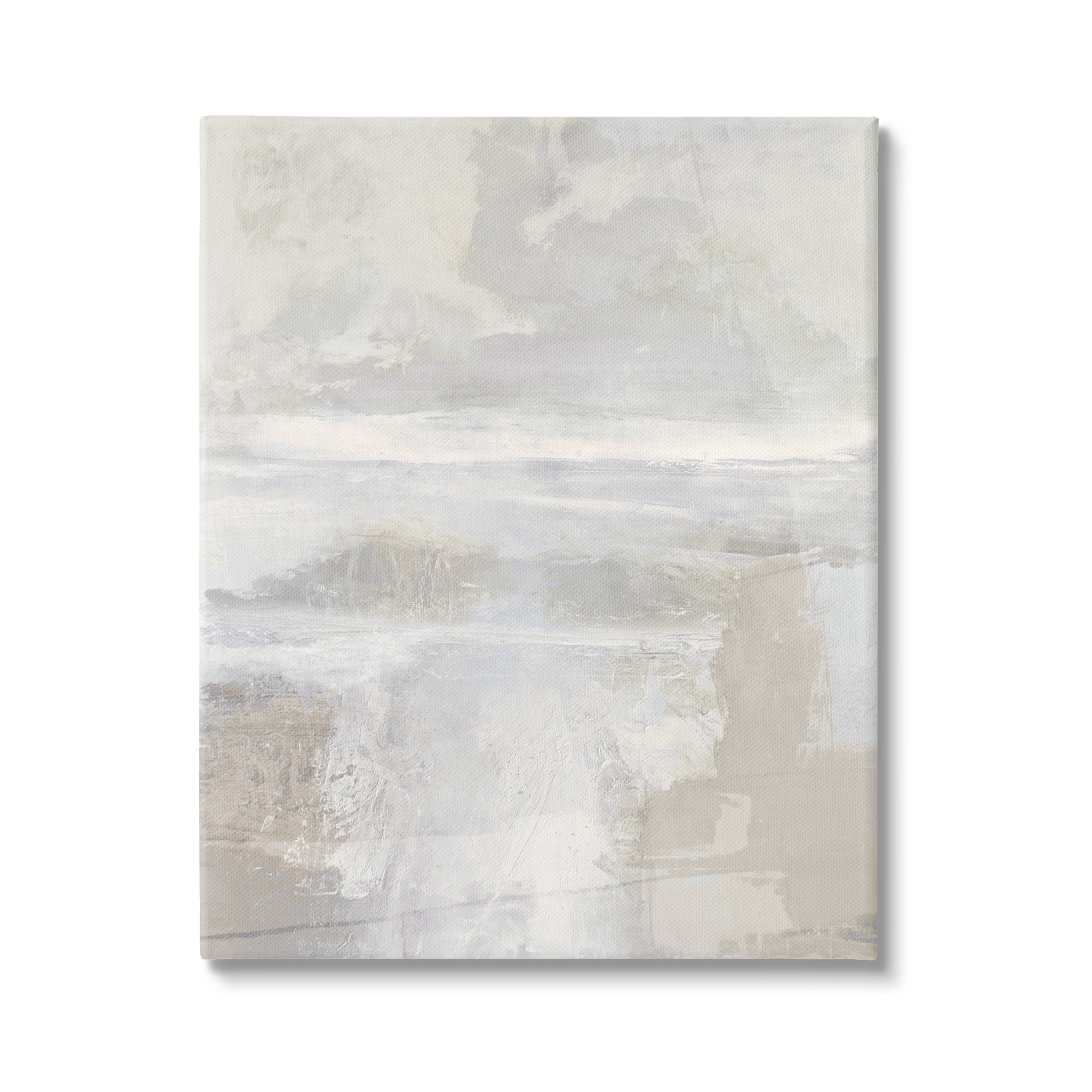 Stupell Industries Foggy Abstract Landscape Abstract Painting Gallery Wrapped Canvas Art Print Wall Art, 36 x 48