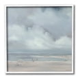 thumbnail image 1 of Stupell Industries Foggy Beach Landscape Landscape Painting White Framed Art Print Wall Art, 12 x 12, 1 of 9
