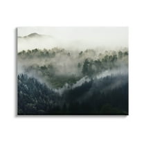 Stupell Industries Foggy Green Mountain Peaks Photograph Gallery Wrapped Canvas Print Wall Art, Design by Ziwei Li