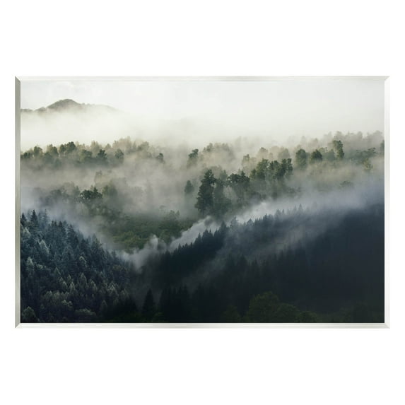 Stupell Industries Foggy Green Mountain Peaks Photograph Unframed Art Print Wall Art, Design by Ziwei Li