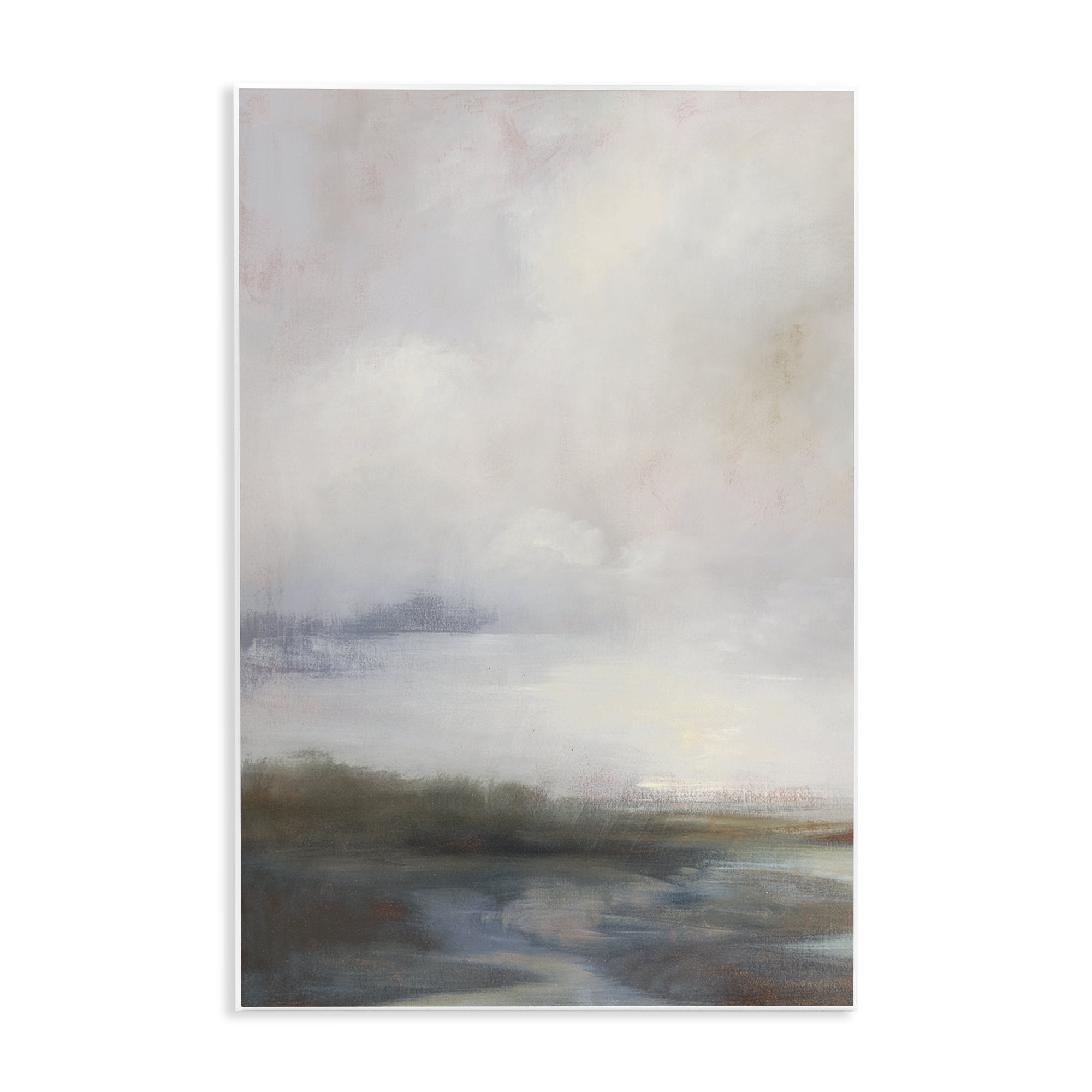 Stupell Industries Foggy Grey Landscape Landscape & Nature Painting Unframed Art Print Wall Art, 13 x 19