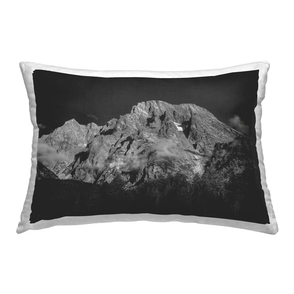 Stupell Industries Foggy Mountain Scene Decorative Printed Throw Pillow, 14 x 20