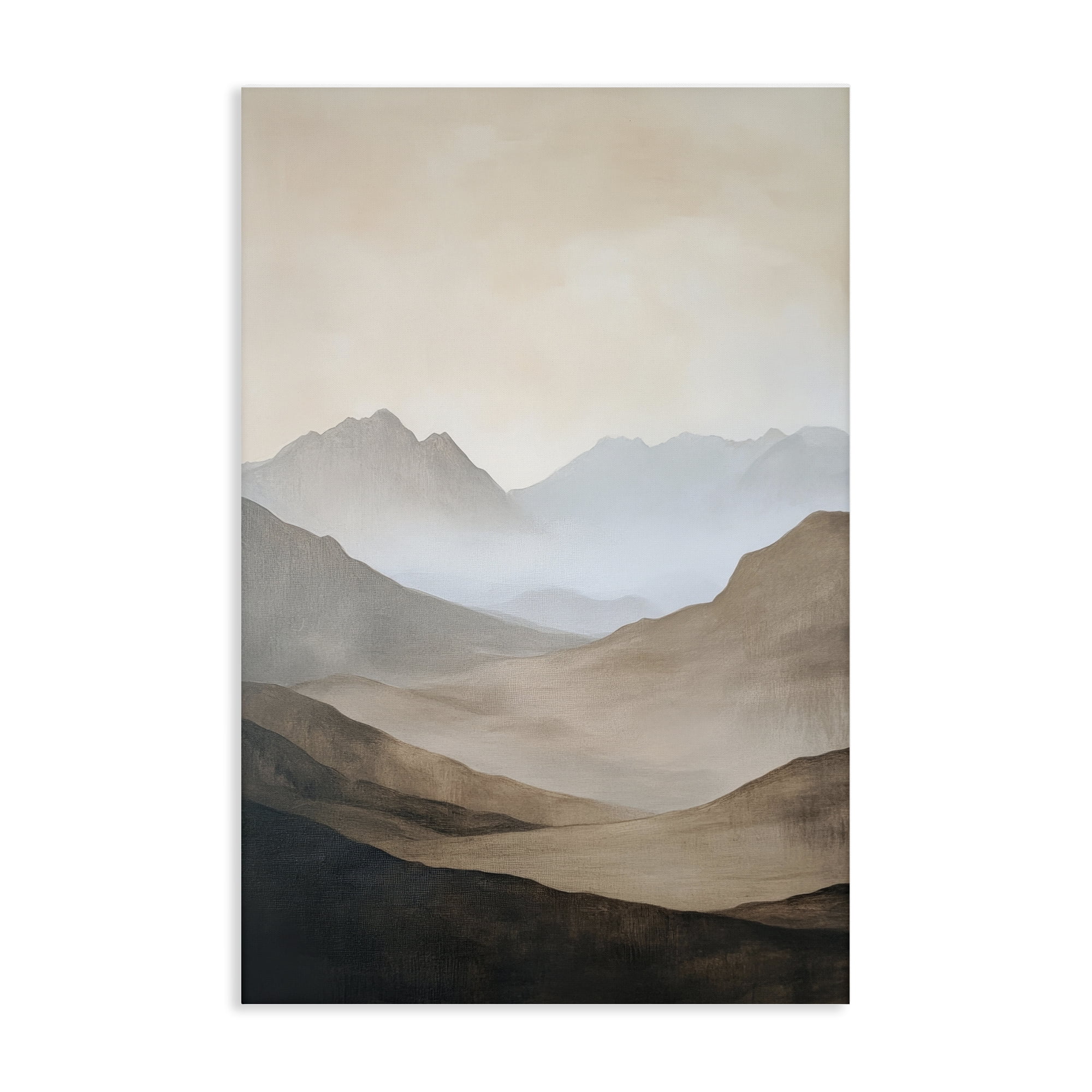 Stupell Industries Foggy Mountains Over Valley Canvas Wall Art, design by Petal Prints Design
