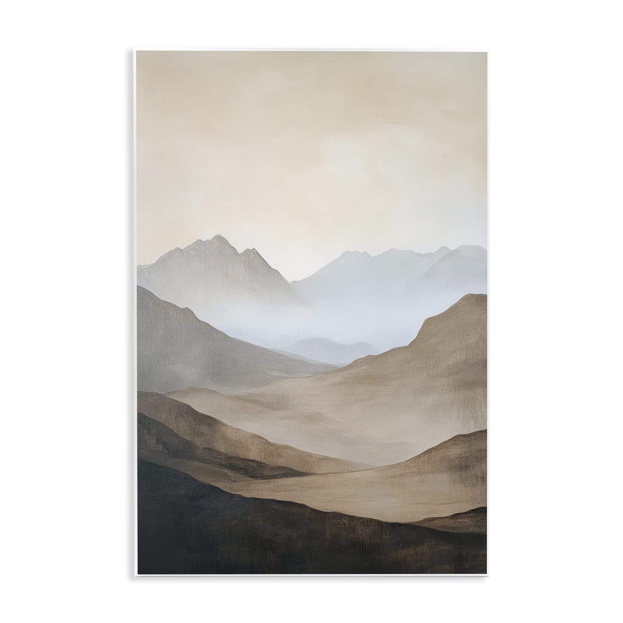 Stupell Industries Foggy Mountains Over Valley Wall Plaque Art, design by Petal Prints Design