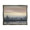 thumbnail image 1 of Stupell Industries Foggy Pond Reflection Nature Photography Gray Floater Framed Art Print Wall Art, 21 x 17, 1 of 9