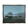 thumbnail image 1 of Stupell Industries Foggy Shore Landscape Landscape Photography Gray Floater Framed Canvas Art Print Wall Art, 31 x 25, 1 of 10