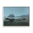thumbnail image 1 of Stupell Industries Foggy Shore Landscape Landscape Photography White Framed Art Print Wall Art, 30 x 24, 1 of 9