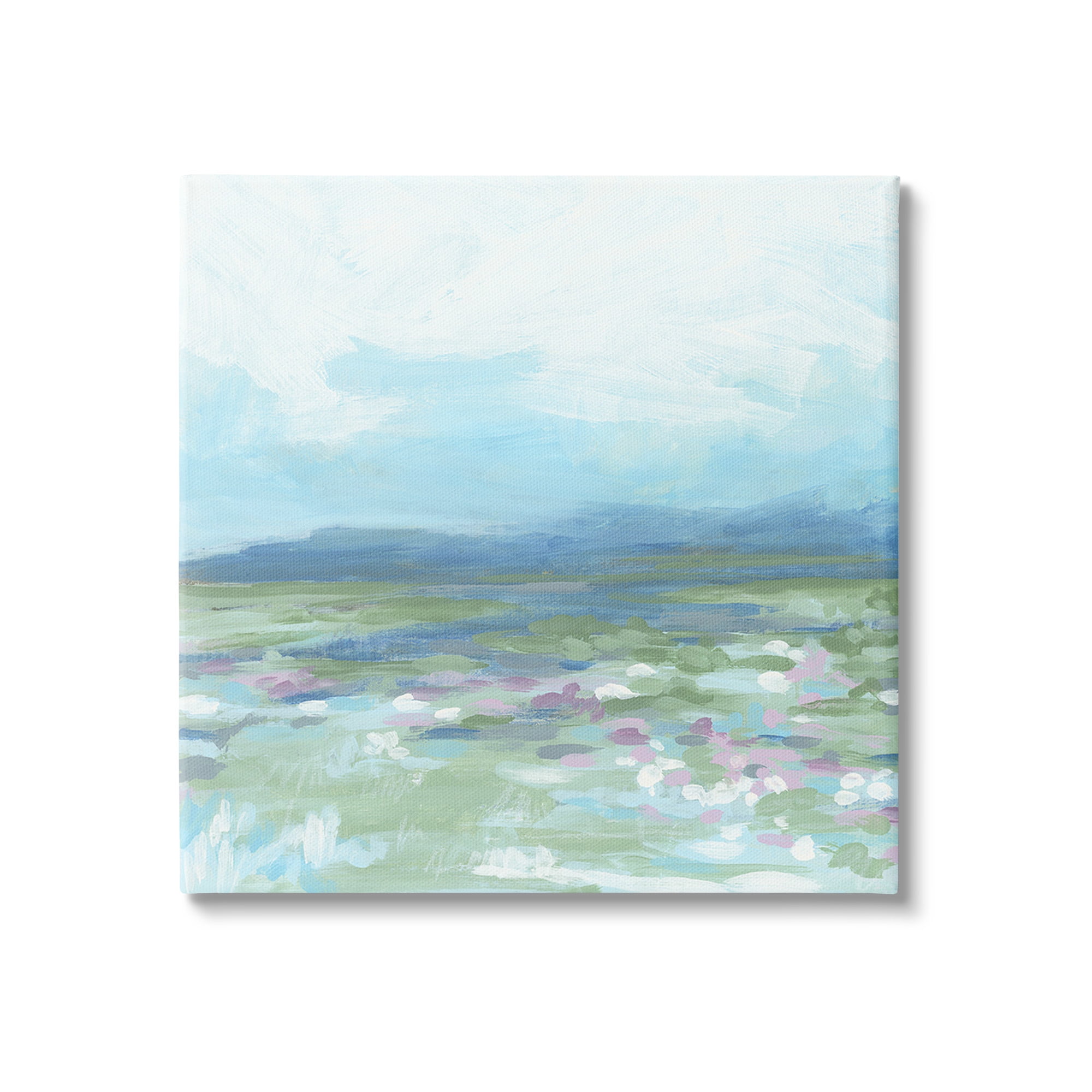 Stupell Industries Foggy Valley Landscape Landscape Painting Gallery Wrapped Canvas Art Print Wall Art, 36 x 36
