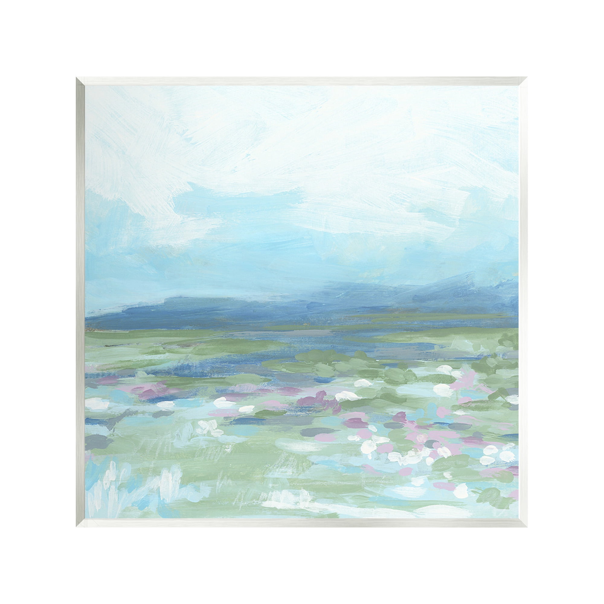 Stupell Industries Foggy Valley Landscape Landscape Painting Unframed Art Print Wall Art, 12 x 12