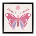thumbnail image 1 of Stupell Industries Bohemian Folk Butterfly in Pink Black Floating Frame Canvas Art, 25 x 25, by Kim Allen, 1 of 8