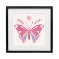 thumbnail image 1 of Stupell Industries Bohemian Folk Butterfly in Pink Black Framed Print Under Glass, 13 x 13, by Kim Allen, 1 of 8