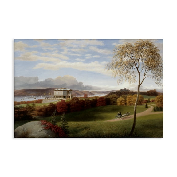 Stupell Industries Folk Painting Landscape Canvas Wall Art design by Marcus Jules, 16 x 24