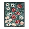 thumbnail image 1 of Stupell Industries Folksy Floral Pattern Botanical & Floral Painting Black Framed Art Print Wall Art, 11 x 14, 1 of 10