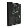 thumbnail image 1 of Stupell Industries Football Helmet Sports Chart Retro Figure Canvas Wall Art, 16 x 20, Design by Daphne Polselli, 1 of 6