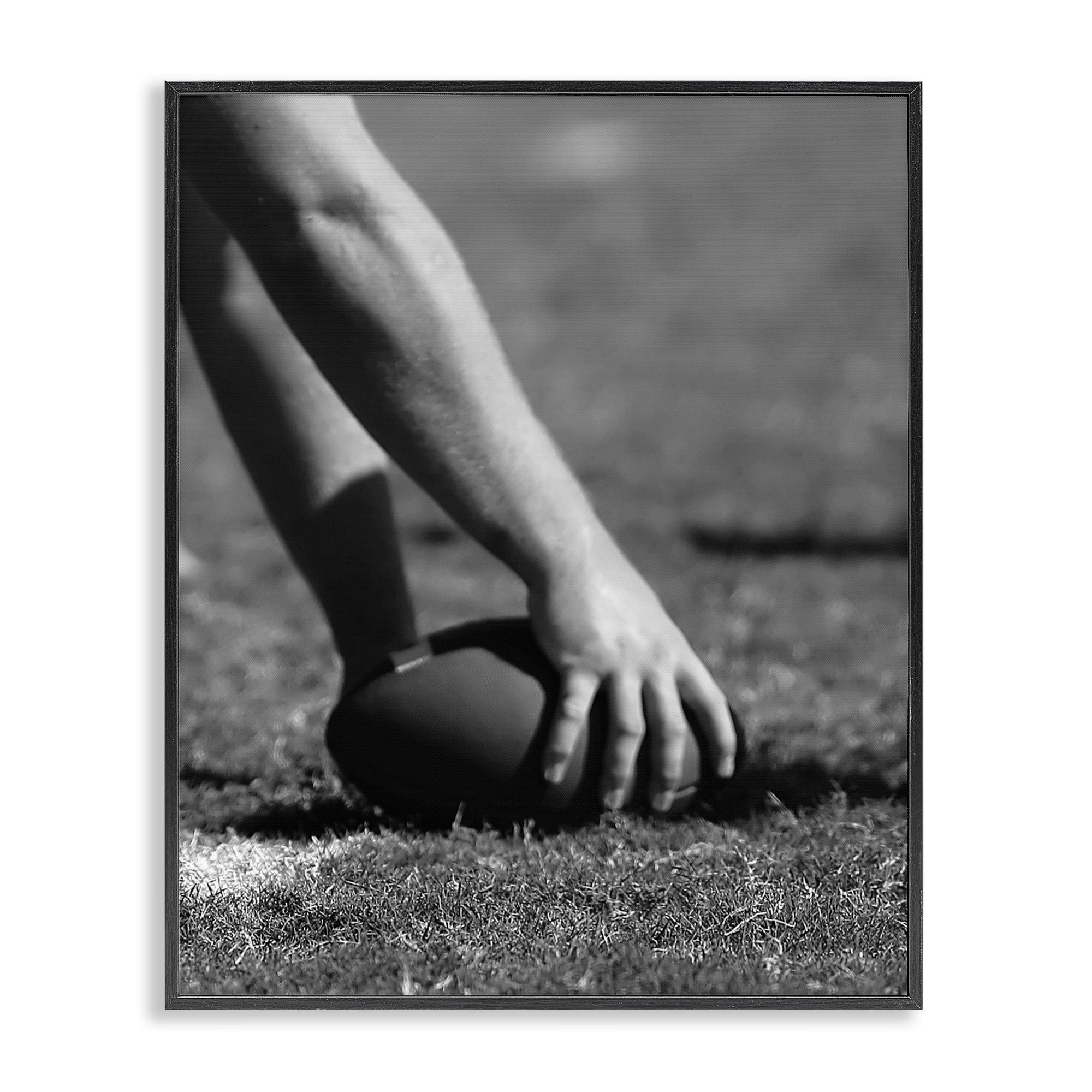 Stupell Industries Football Hike in Action Black Framed Giclee Art, design by Marcus Prime