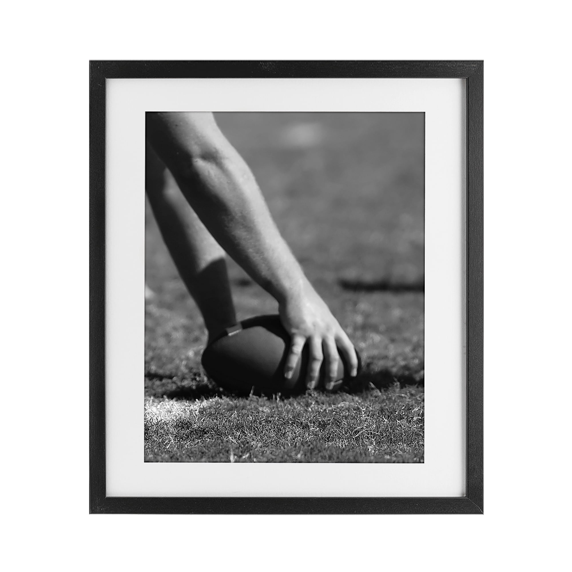 Stupell Industries Football Hike in Action Black Framed Print Under Glass, design by Marcus Prime