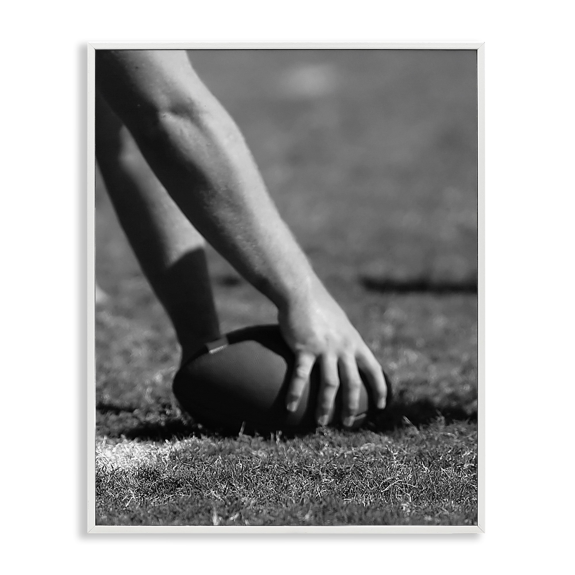 Stupell Industries Football Hike in Action White Framed Giclee Art, design by Marcus Prime