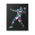 thumbnail image 1 of Stupell Industries Football Player Abstract Pattern Graphic Art Gallery Wrapped Canvas Print Wall Art, Design by Arrolynn Weiderhold, 1 of 7