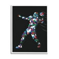 thumbnail image 1 of Stupell Industries Football Player Abstract Pattern Graphic Art White Framed Art Print Wall Art, Design by Arrolynn Weiderhold, 1 of 7