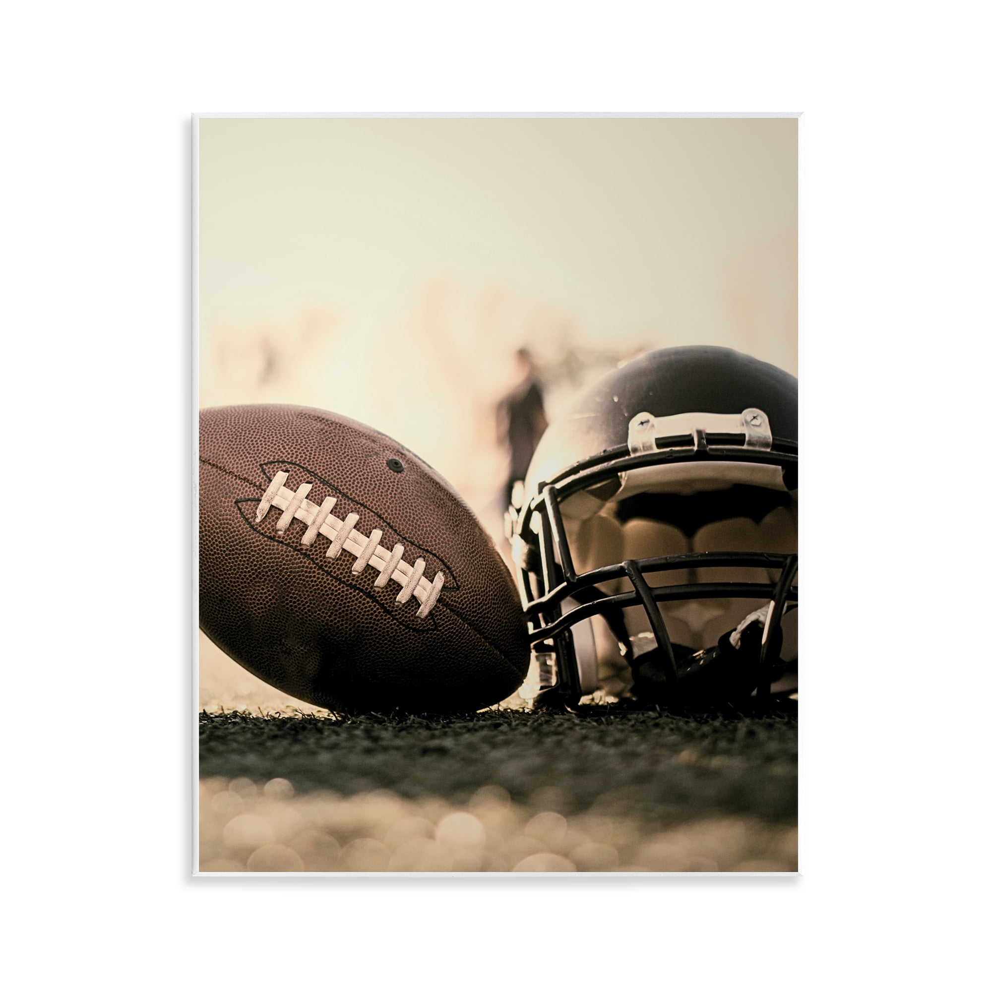 Stupell Industries Football Stand Alone Wall Plaque Art, design by Jesse Keith