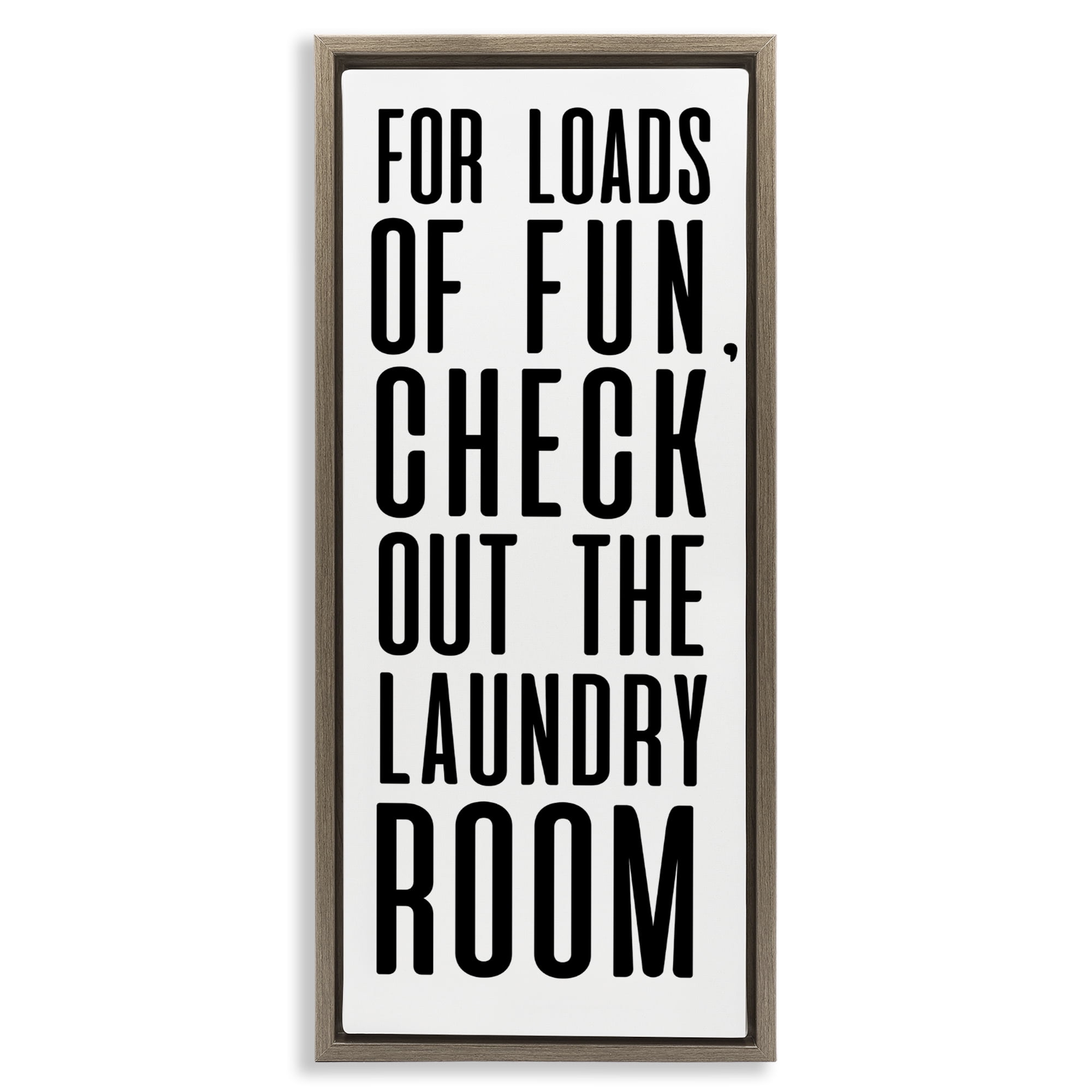 Stupell Industries For Loads Of Fun Brown Framed Floater Canvas Wall Art, design by SD Graphics Studio