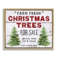 thumbnail image 1 of Stupell Industries Traditional For Sale Christmas Trees Gold Floating Frame Canvas Art, 21 x 17, by Creatif Belle, 1 of 8
