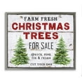thumbnail image 1 of Stupell Industries For Sale Christmas Trees Holiday Painting Gray Floater Framed Canvas Art Prints Wall Art, 31 x 25, 1 of 10