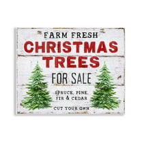 Stupell Industries For Sale Christmas Trees Holiday Painting Unframed Art Prints Wall Art, 14 x 11