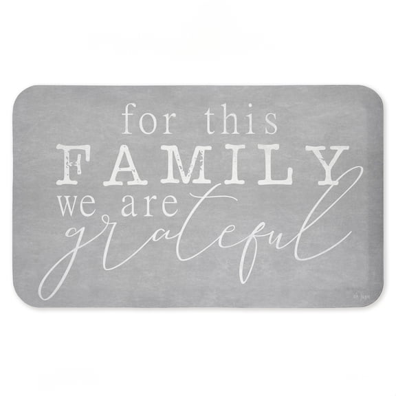 Stupell Industries For This Family Gratitude Printed Anti-Fatigue Floor Mat, design by Jaxn Blvd., 30"x18"