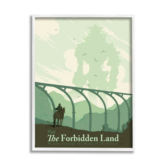Stupell Industries Forbidden Land Intense Landscape Fantasy Graphic Art White Framed Art Print Wall Art, Design by Matheus Lopes Castro