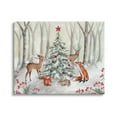 thumbnail image 1 of Stupell Industries Forest Animals & Christmas Tree Holiday Painting Gallery Wrapped Canvas Art Print Wall Art, 30 x 24, 1 of 2