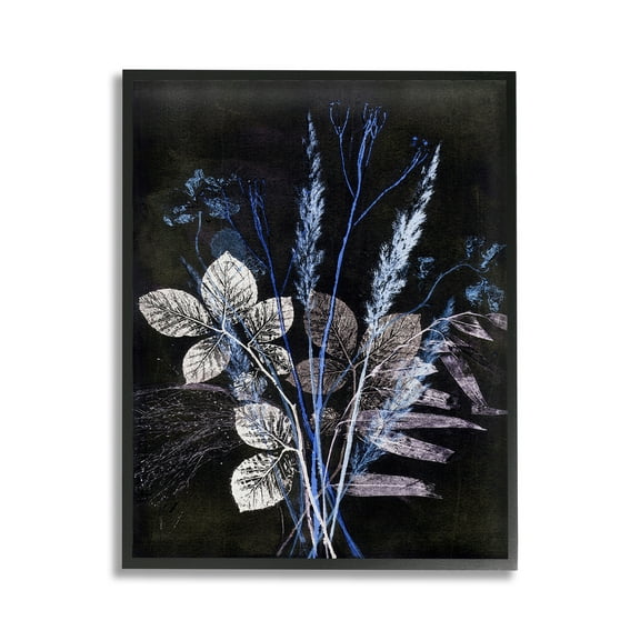 Stupell Industries Forest Botanical Impressions Botanical & Floral Painting Black Framed Art Print Wall Art, 11 x 14