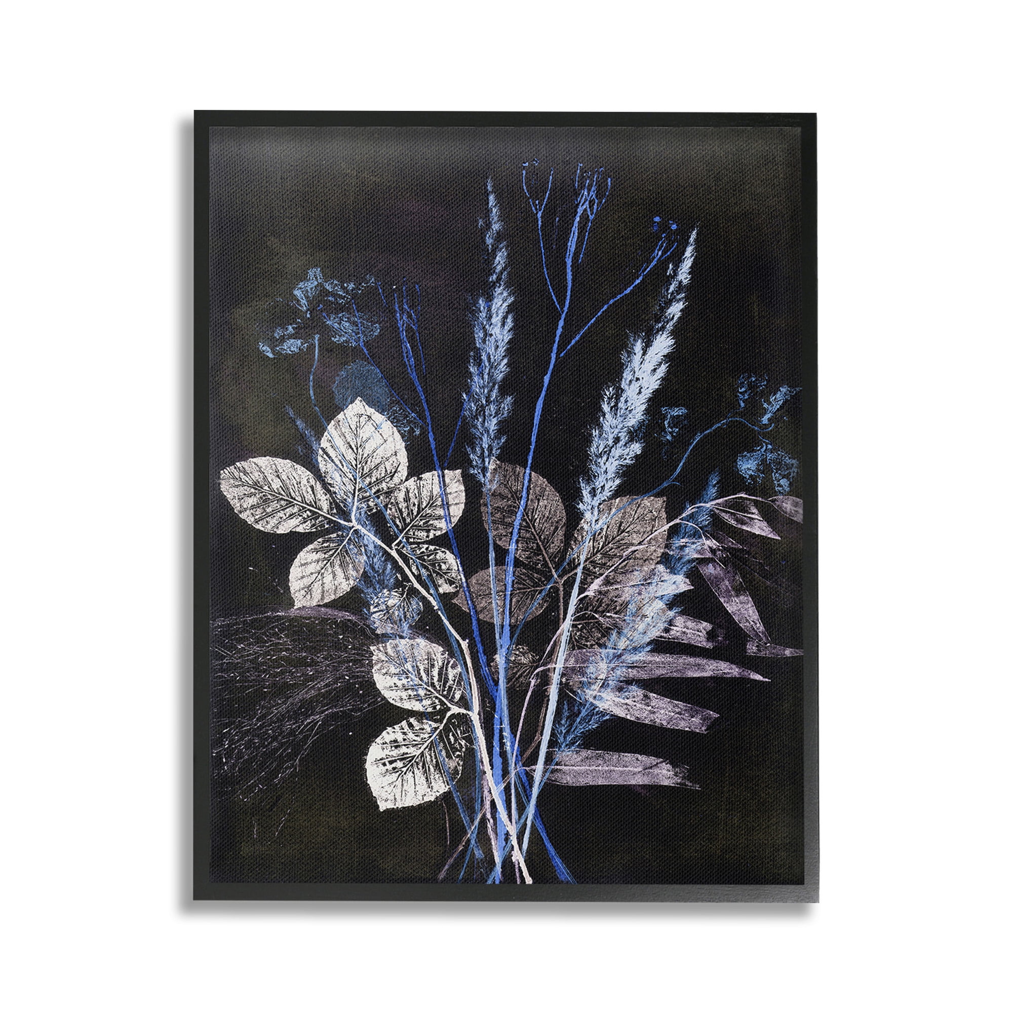 Stupell Industries Forest Botanical Impressions Botanical & Floral Painting Black Framed Art Print Wall Art, 24 x 30