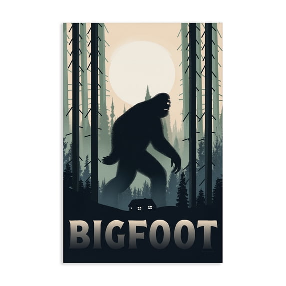 Stupell Industries Traditional Forest Creature Cabin in Woods Canvas Art, 16 x 24, by Omar Escalante