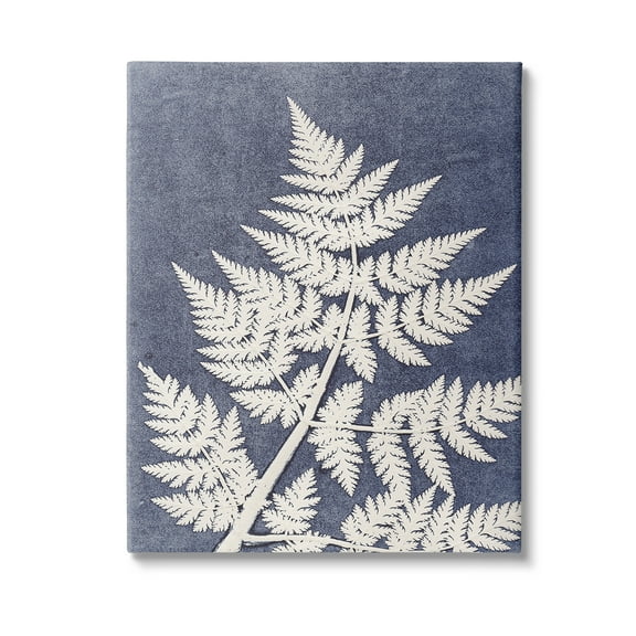 Stupell Industries Forest Fern Silhouette Botanical & Floral Painting Gallery Wrapped Canvas Art Print Wall Art, 16 x 20