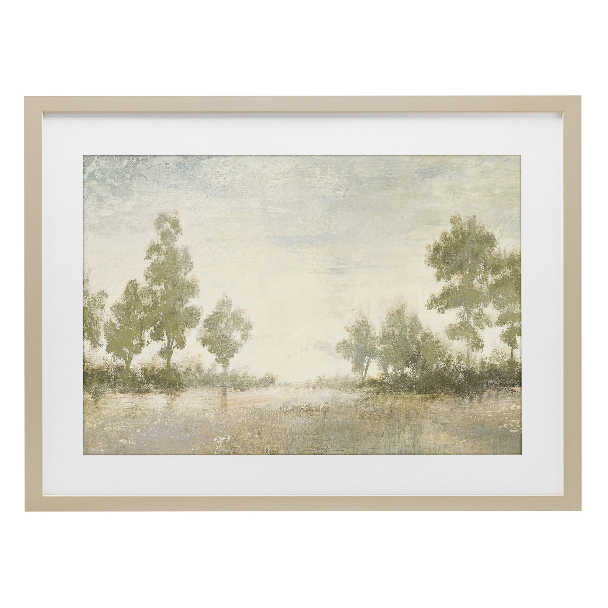 Stupell Industries Forest Light Distant Valley Birch Framed Print Under Glass, design by Michael Marcon