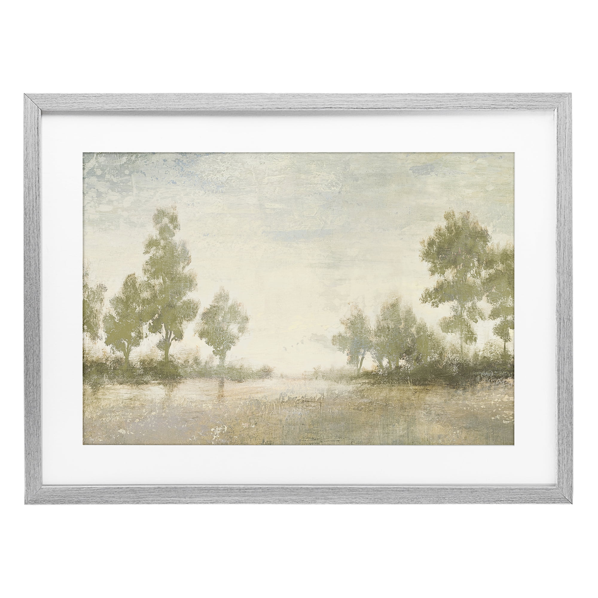 Stupell Industries Forest Light Distant Valley Gray Framed Print Under Glass, design by Michael Marcon