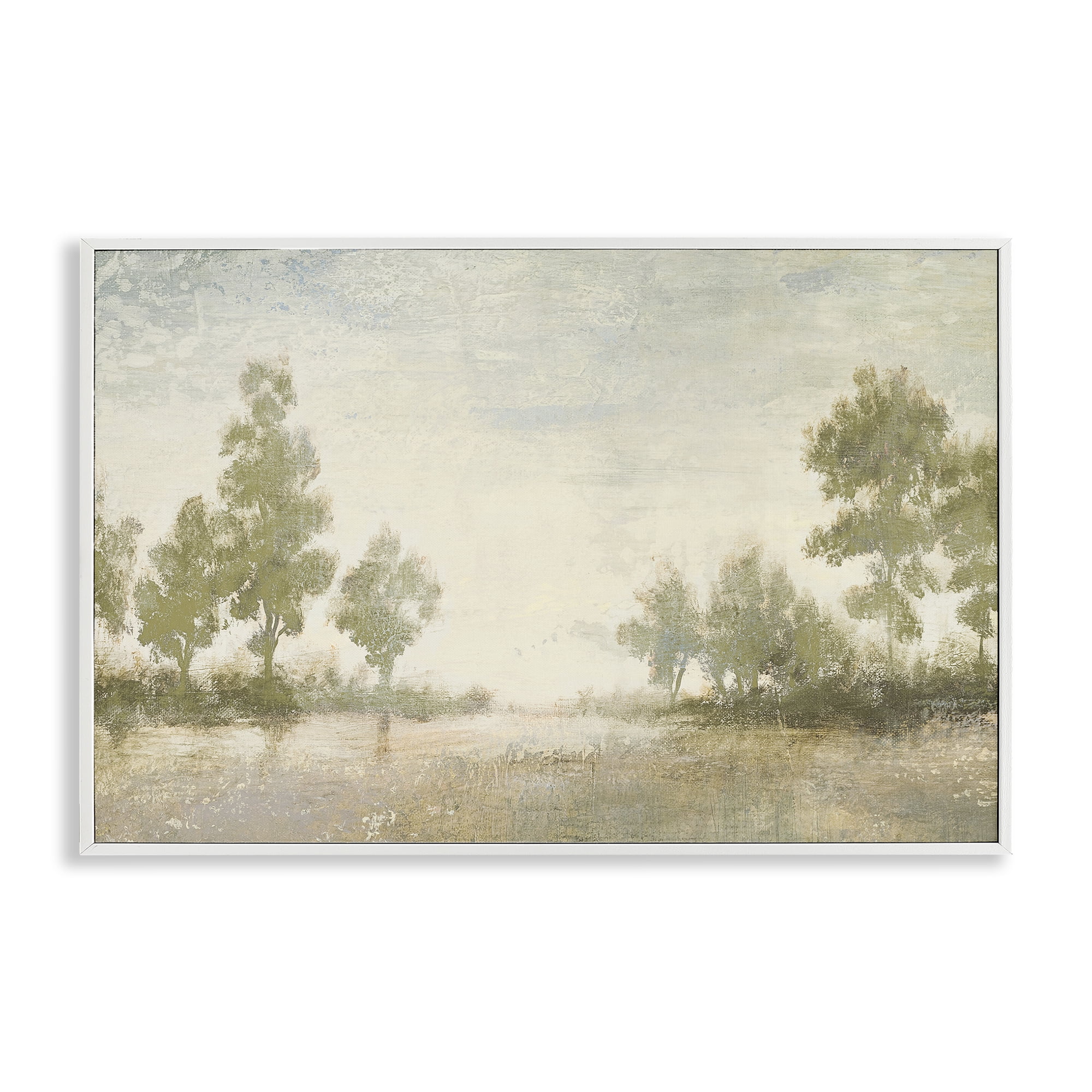 Stupell Industries Forest Light Distant Valley White Framed Giclee Art, design by Michael Marcon