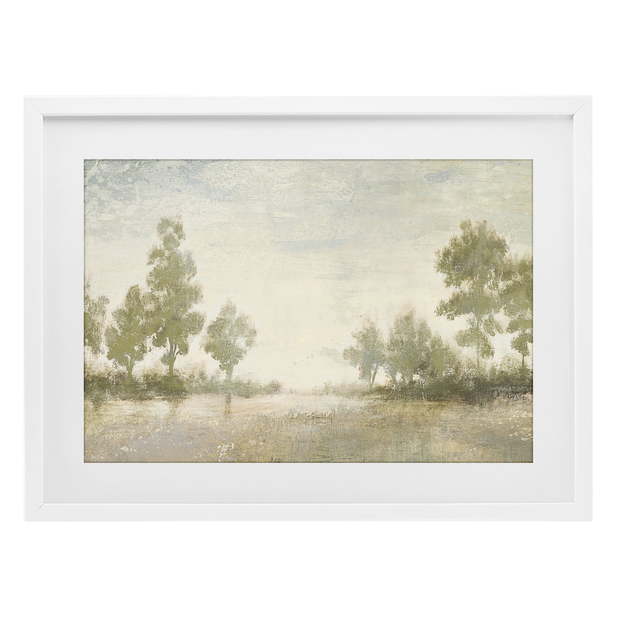Stupell Industries Forest Light Distant Valley White Framed Print Under Glass, design by Michael Marcon